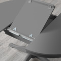 INGATORP Extendable table, grey, 110/155 cm
