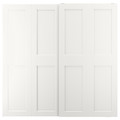 GRIMO Pair of sliding doors, white, 200x201 cm