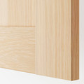 BERGSBO Pair of sliding doors, white stained oak effect, 150x236 cm