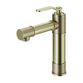 GoodHome Wash-basin Mixer Tap Sauga, brushed gold