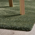 STOENSE Rug, low pile, green, 133x195 cm