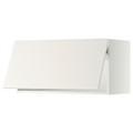 METOD Wall cabinet horizontal w push-open, white/Veddinge white, 80x40 cm