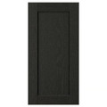LERHYTTAN Door, black stained, 30x60 cm
