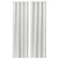 GINSTMOTT Curtains, 1 pair, white/with eyelets, 145x300 cm