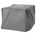 KUGGASKÄR Cover for outdoor furniture, grey, 150x150 cm
