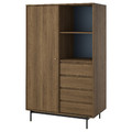 RÅDMANSÖ Wardrobe, brown walnut effect, 118x64x190 cm