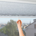 TRIPPEVALS Block-out cellular blind, white, 100x195 cm
