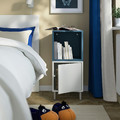 EKET Cabinet combination with legs, white/dark grey-blue, 35x35x80 cm