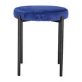 Stool Madonna, velvet, blue