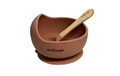 Bo Jungle B-Suction Bowl Silicone & Spoon Terracotta 6m+