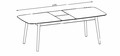 Expandable Table Montreux, walnut