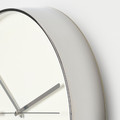 MALLHOPPA Wall clock, low-voltage/silver-colour, 35 cm