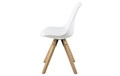 Chair Dima, faux leather, white