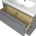 Wall-mounted Basin Cabinet GoodHome Imandra 80cm, grey
