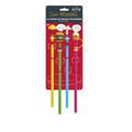 Reusable Plastic Straw Set (4 Pieces) Fast Food