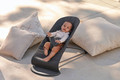 BABYBJÖRN Bliss Woven Baby Rocker, Petal quilt Anthracite, grey frame