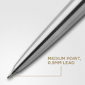 Parker Gift Set Jotter Steel CT - Mechanical Pencil & Ballpoint Pen
