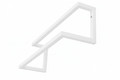 Double Wall-Mounted Towel Rail, white