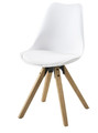 Chair Dima, faux leather, white