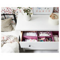 HEMNES Chest of 3 drawers, white stain, 108x96 cm