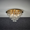 Ceiling Lamp London Crystal 3 x E14, gold