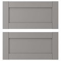 ENHET Drawer front, grey frame, 60x30 cm, 2 pack