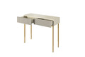 Modern Console Table Dresser Dressing Table Nicole, cashmere, gold legs