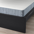 MALM Bed frame with mattress, black-brown/Vesteröy medium firm, 90x200 cm