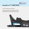 Graco SnugTurn i-Size R129 Rotating ISOFIX Base, Black