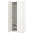 PAX / GRIMO Wardrobe, white/white, 100x60x236 cm