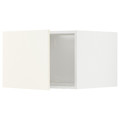 METOD Top cabinet for fridge/freezer, white/Vallstena white, 60x40 cm