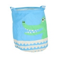 Foldable Toy Bag Basket 40cm, blue