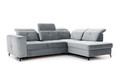 Corner Sofa-Bed Right Belavio L Grey Monolith 84