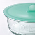 IKEA 365+ Food container, round, glass, 14 cm
