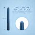 Waterman Ink Cartridge Large Standard Blue 8pcs