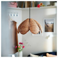 SANDKORN Pendant lamp shade, handmade/rattan, 45 cm