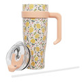 Thermal Mug Miami Floral, yellow