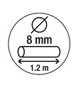Smith and Locke Anti-theft Bike Cable with Code 8 x 1200 mm