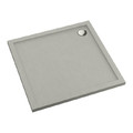 Acrylic Shower Tray Alta, square, 90 x 4.5 cm, concrete