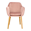 Upholstered Chair Emilia Velvet, dusty rose