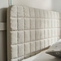 SLÄKT Headboard with cover, Vissle beige
