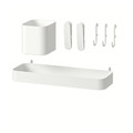SKÅDIS 7-piece accessories set, white