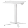 MITTZON Laptop table with castors, white, 66x50 cm