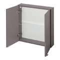 Bathroom Wall Cabinet GoodHome Imandra 60x60x15cm, grey
