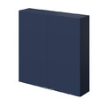 GoodHome Bathroom Wall Cabinet Imandra 60 x 60 x 15 cm, matt dark blue