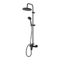 GoodHome Shower Set Cavally, 1-spray, thermostatic, matt black