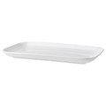 GODMIDDAG Plate, white, 18x30 cm