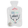 Instant Hot Water Bottle Oh My Deer, white