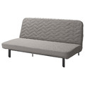 NYHAMN Three-seat sofa-bed cover, Knisa grey/beige