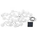 SOLARVET LED lighting chain with 24 lights, outdoor solar-powered/ball white